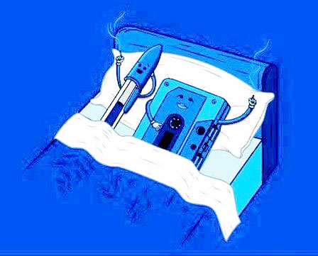 When a ball point pen could wind up a cassette tapeWhen a ball point pen could wind up a cassette tape, a funny cartoon